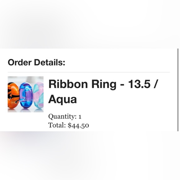 🆕𝐂𝐚𝐫𝐛𝐨𝐧𝟔 | Handcrafted Ribbon ring 🎀 - Picture 3 of 3